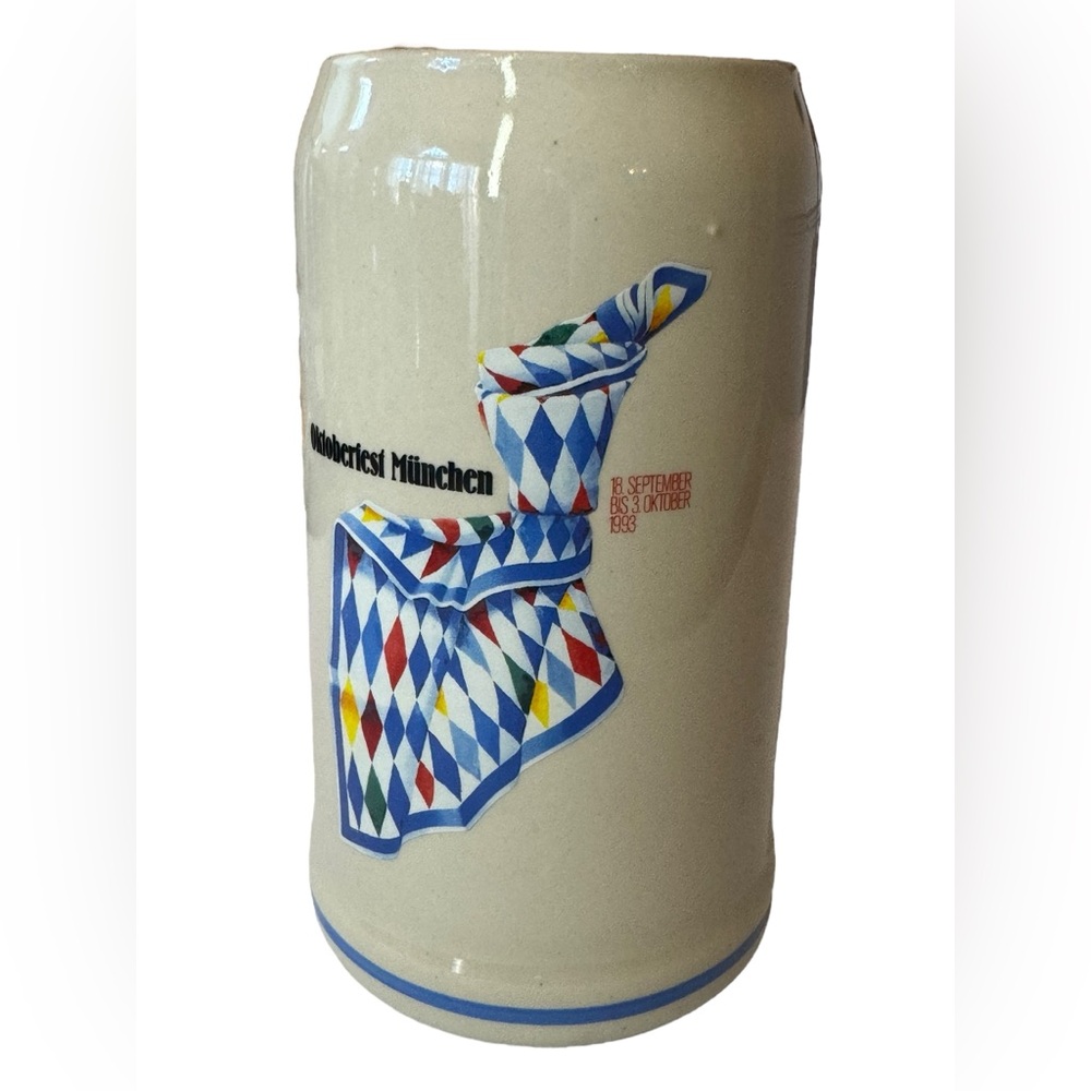 Rastal Bavarian Beer Stein Official 1993 Oktoberfest Munich Germany 1 Liter VTG